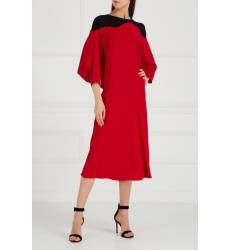 миди-платье Chapurin Красное платье с контрастной деталью