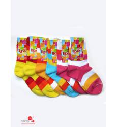 Комплект носков, 6 пар Ecko для мальчика, цвет розовый, желтый, бирюзовый 39944809