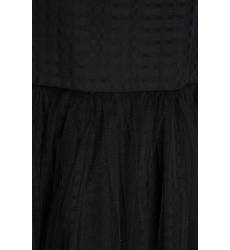 миди-платье IVKA Черное шелковое платье с фатином