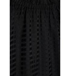 миди-платье IVKA Черное шелковое платье с оборками