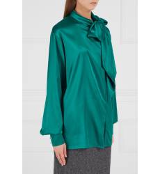 блузка ARTEM KRIVDA Зеленая шелковая блузка