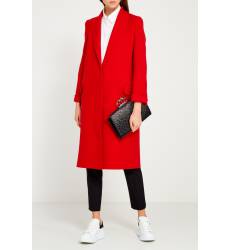пальто Alexander McQueen Красное пальто из шерсти и кашемира