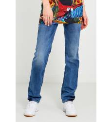 джинсы True Religion Голубые джинсы с потертостями