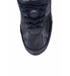 кроссовки New Balance Синие кожаные кроссовки №991