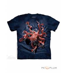 футболка The Mountain Футболка с изображением из водного мира Octopus Cl