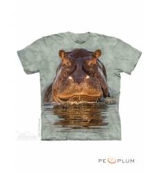 футболка The Mountain Футболка с изображением животных Hippo
