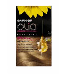 Краска для волос Garnier Olia, оттенок 8.0, Светло-русый