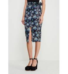 Юбка LOST INK BUTTERFLY PRINT RUFFLE PENCIL SKIRT