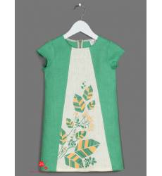 Платье ЁМАЁ для девочки, цвет зеленый 41046602