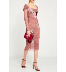 миди-платье Dolce&Gabbana Драпированное платье с цветами