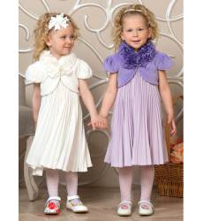 Комплект (платье, болеро) Perlitta для девочки, цвет молочный 41581799