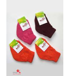 Комплект носков, 4 пары Ecko для девочки, цвет оранжевый, бордовый, розовый 41709411