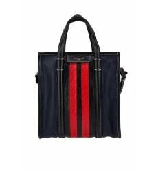сумка Balenciaga Кожаная сумка с полосками Bazar Shopper S