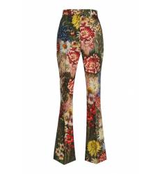 брюки Gucci Брюки с цветочным принтом