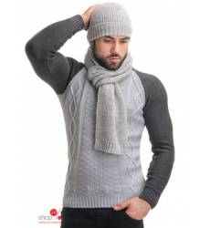 Комплект: шапка, шарф SVTR, цвет светло-серый 42070788