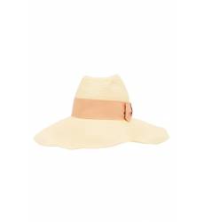 шляпа Gucci Плетеная шляпа с розовой лентой