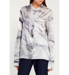 блузка Ilaria Nistri Шелковая блузка с абстрактным принтом