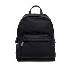 рюкзак Prada Черный рюкзак с логотипом