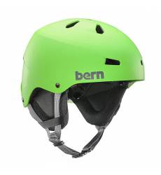 Шлем для скейтборда Bern Team Macon Neon Green/Black Cordova Earflaps Team Macon