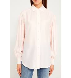 блузка Frame Denim Розовая блузка из шелка