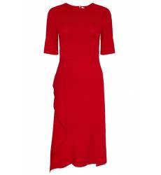 платье Stella McCartney Красное платье с асимметричным подолом