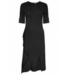 миди-платье Stella McCartney Черное платье с асимметричным подолом