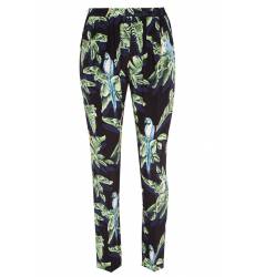 брюки Stella McCartney Шелковые брюки с тропическим принтом