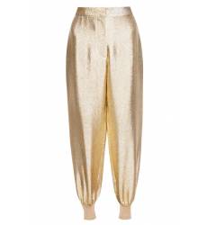 брюки Stella McCartney Золотистые брюки-джоггеры
