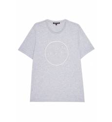 футболка Michael Kors Collection Серая футболка с вышивкой