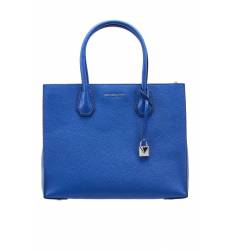 сумка MICHAEL Michael Kors Синяя кожаная сумка-тоут