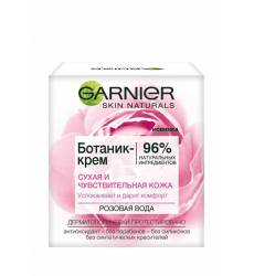 Крем для лица Garnier Увлажняющий Розовая вода, успокаивающий, для сух