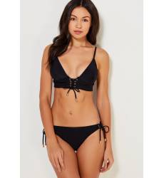 Лиф LOST INK LACE UP FRONT BIKINI TOP