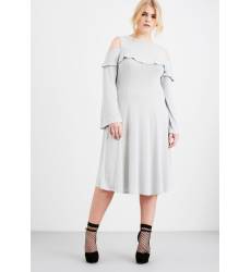 Платье LOST INK PLUS SWING DRESS WITH COLD SHOULDER