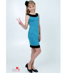 Платье Ladetto для девочки, цвет бирюзовый 42266778