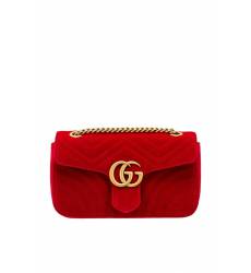 сумка Gucci Красная бархатная сумка GG Marmont
