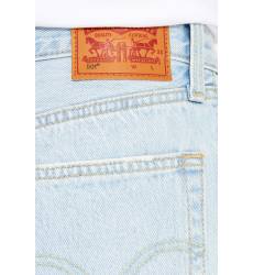 шорты Levis Голубые джинсовые шорты с бахромой 501® SHORT