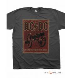 футболка Liquid Blue Футболка рок-группы AC/DC Iron Plate