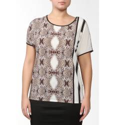 блузка Angelo Marani Свободная блузка с короткими рукавами