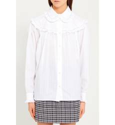 блузка Alexa Chung Хлопковая блузка с оборками