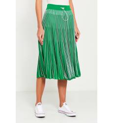 юбка VALENTINO Зеленая плиссированная юбка
