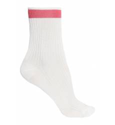 носки VALENTINO Белые носки с розовой полоской