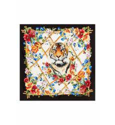 платок Dolce&Gabbana Шелковый платок с комбинированным принтом