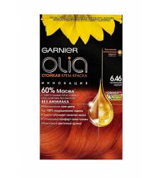 Краска для волос Garnier Olia, оттенок 6.46, Пылающий медный