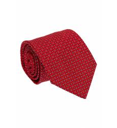 галстук Canali Красный шелковый галстук с цветами