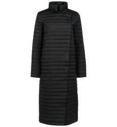 Черное пальто на натуральном пуху 320073000-c