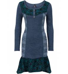 платье bonprix Вязаное платье в сочетании материалов