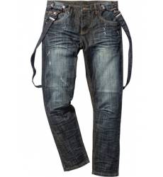 джинсы bonprix Джинсы Regular Fit Tapered, длина (в дюймах) 32