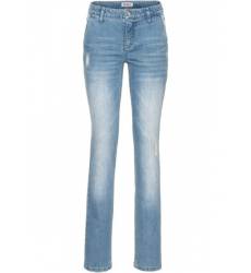 джинсы bonprix Прямые стретчевые джинсы, низкий рост (K)