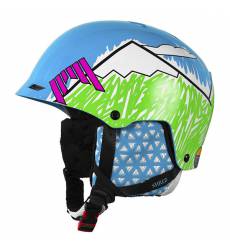 Шлем для сноуборда Shred Half Brain D-lux Needmoresnow Navy Blue/Green Half Brain D-lux Needmoresnow