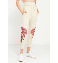 брюки Stella McCartney Трикотажные брюки с красным принтом